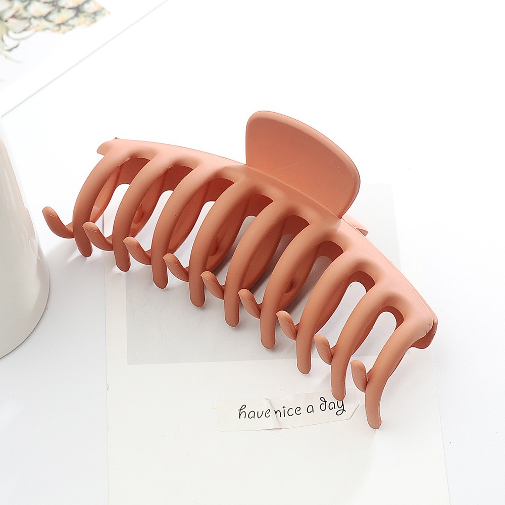 Kẹp tóc màu trơn nhám thời trang Hàn Quốc