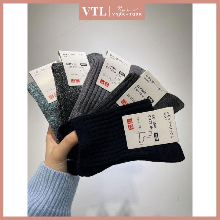 Set 10 đôi tất UNI mix màu ấm áp cho nam và nữ