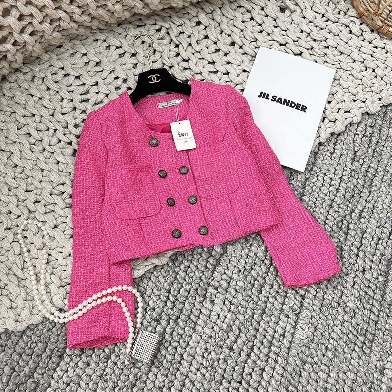 Áo Khoác Dạ Tweed Dáng Lửng Hàng Quảng Châu AP2014