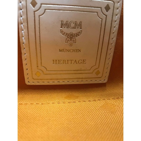Túi Mcm heritage white authentic
