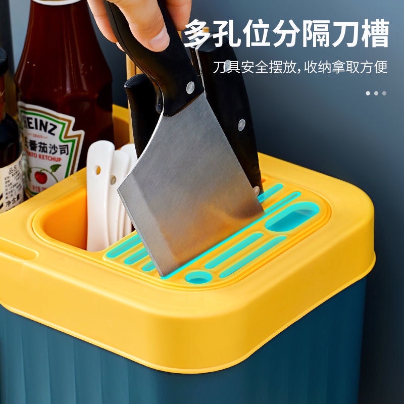Bộ đựng gia vị kết hợp đựng dao kéo tiện lợi