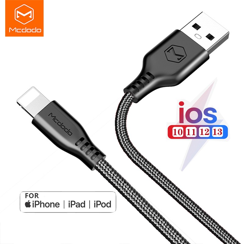 Cáp Sạc Nhanh Mcdodo Cổng USB Cho táo 11 Pro Max Xs Max 8 7 6 6S