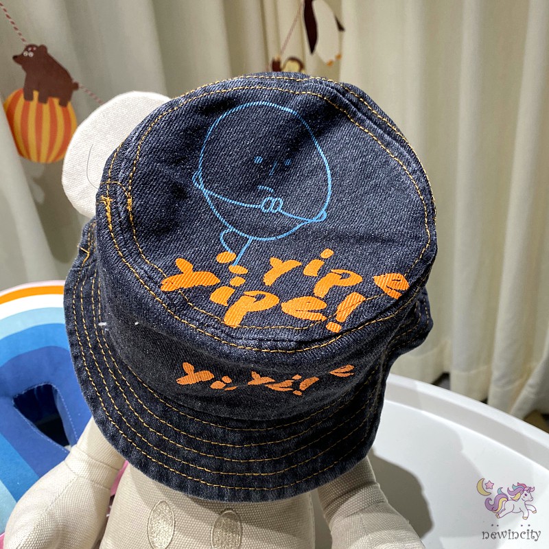 Mũ Cao Bồi Họa Tiết Chữ Cá Tính Thời Trang Mùa Thu Cho Trẻ Em