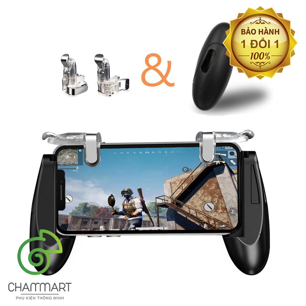 Combo PUBG tay cầm chơi game Trứng và nút bấm chơi Pubg dòng Odog K03 làm bằng kim loại siêu bền không rỉ Chammart