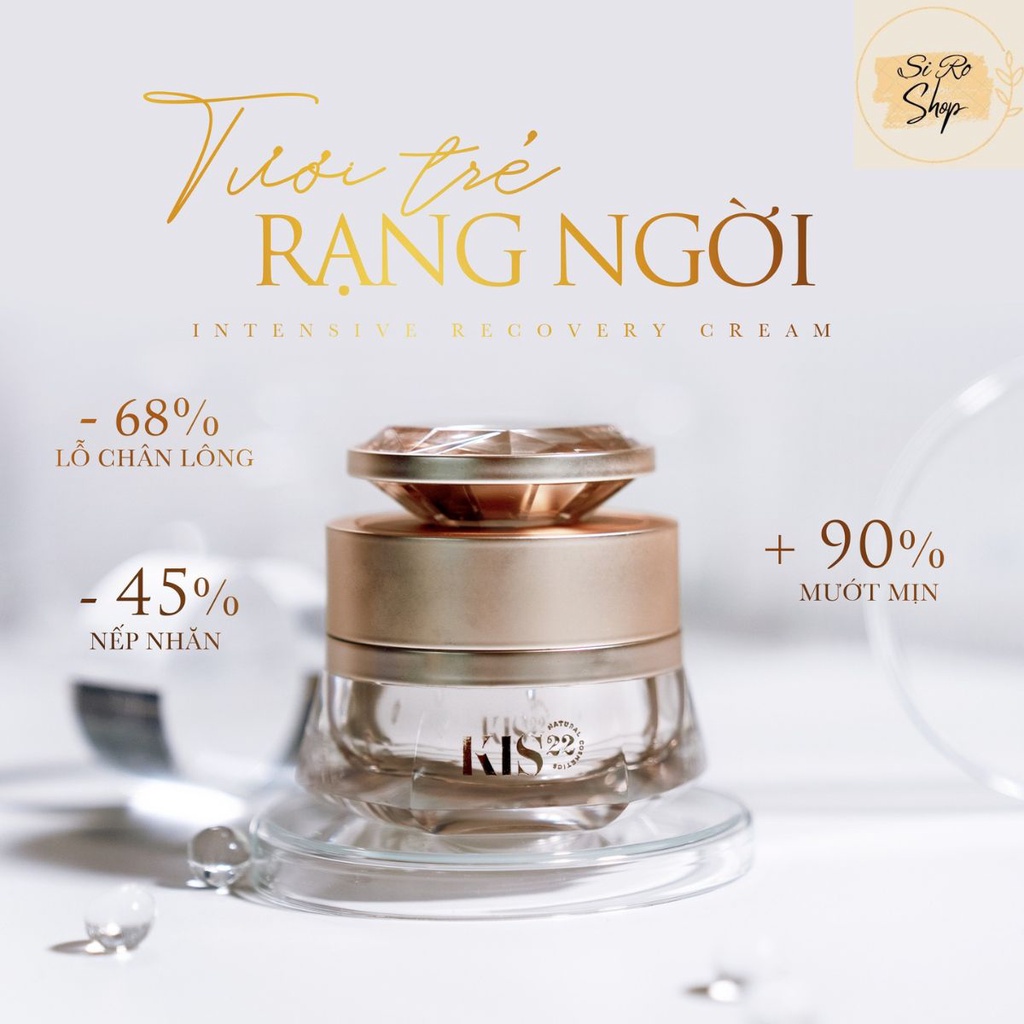 Kem face dưỡng da KIS22 Intensive Recovery Cream, kem dưỡng ẩm, phục hồi sau tái tạo da 30ml – Chính hãng MaxiCorp