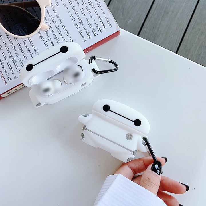 Case Airpods 1/2/3/Pro Baymax, Ốp Airpods hoạt hình độc đáo - Mã TZAP369