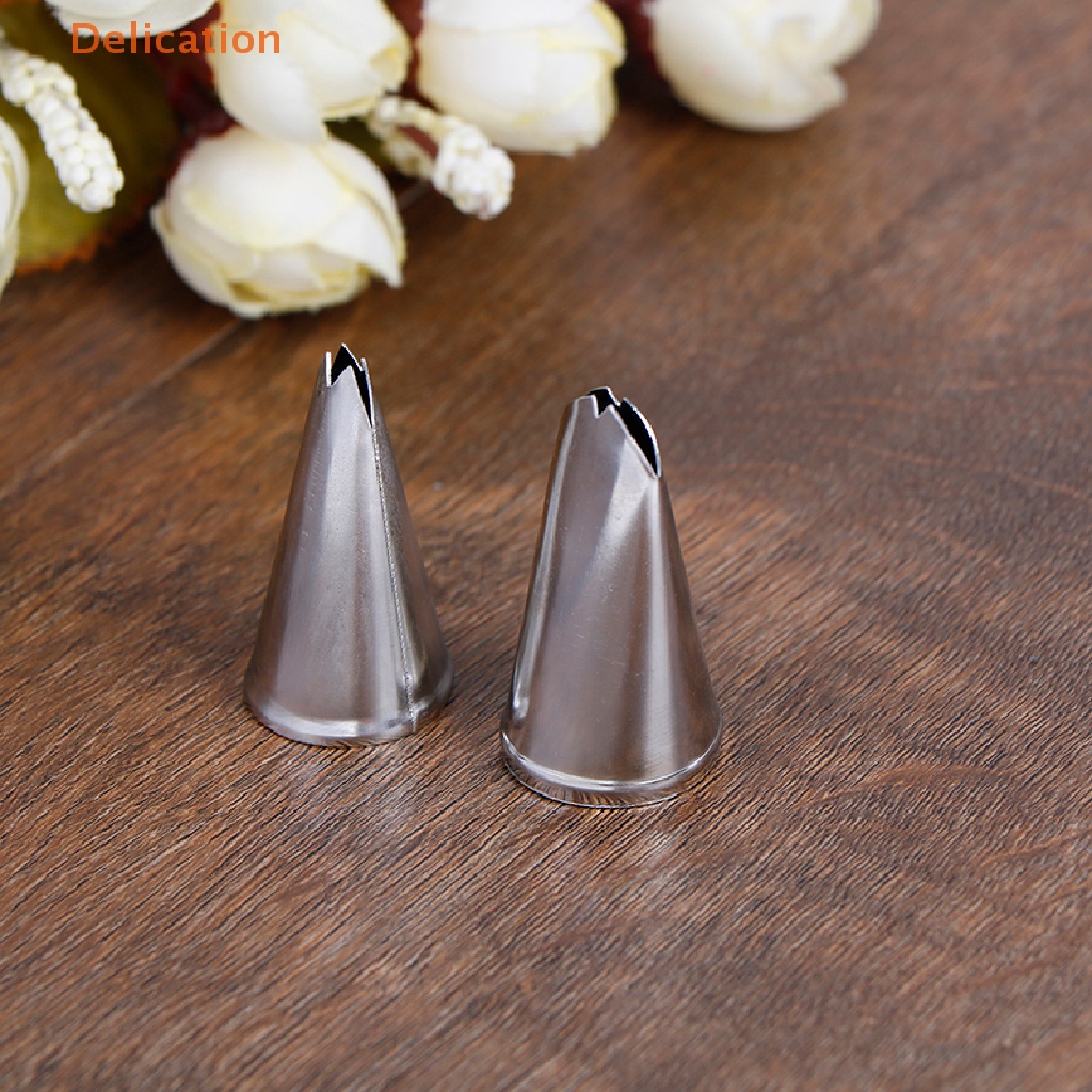 1 Đầu Bắt Kem Bằng Thép Không Gỉ Hình Chiếc Lá DIY