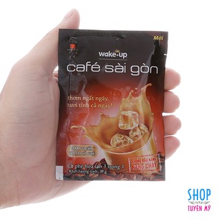 06 gói cà phê hòa tan Wake Up Sài Gòn - gói nhỏ tiện dụng