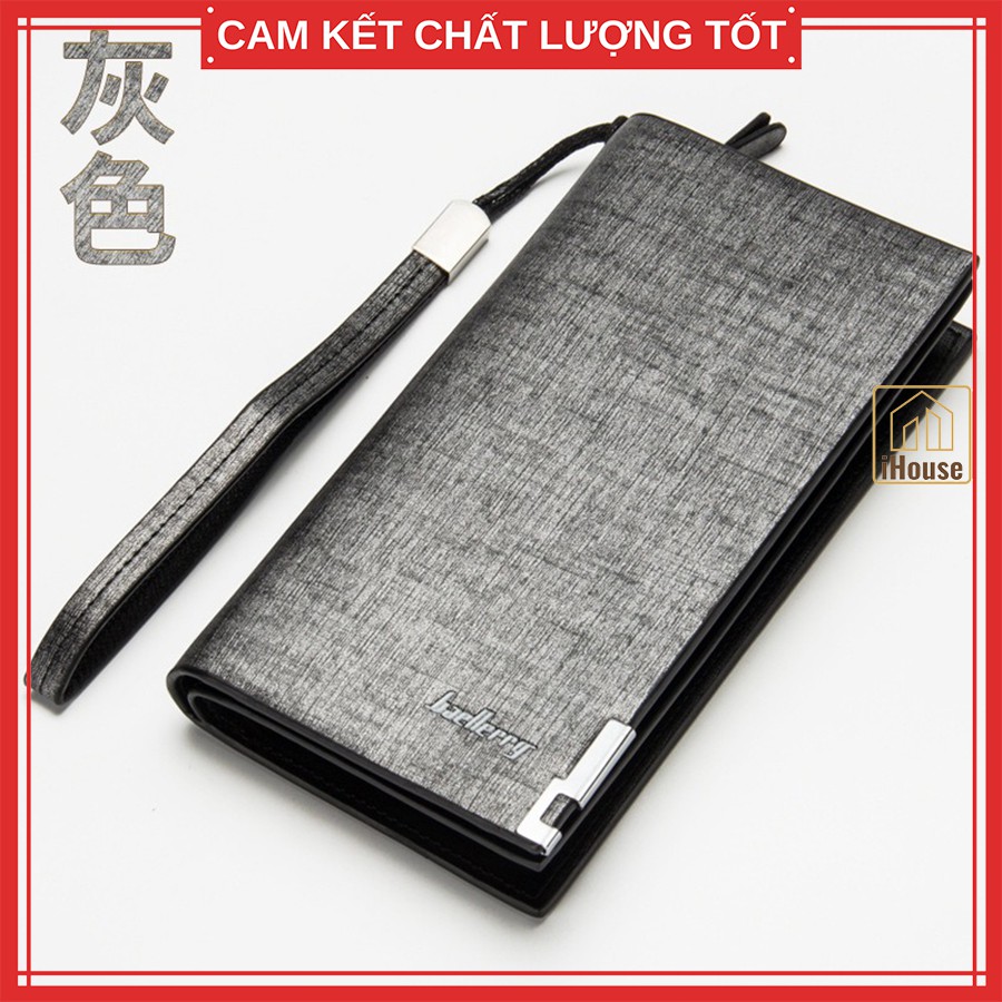 Clutch cầm tay nam cao cấp Baellerr.y dáng trẻ sang trọng, Ví dài cầm tay nam da màu đen và nâu đẹp và chất