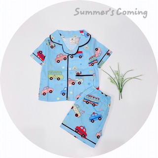 Bộ pizama sz 8-22kg thô lụa hàn