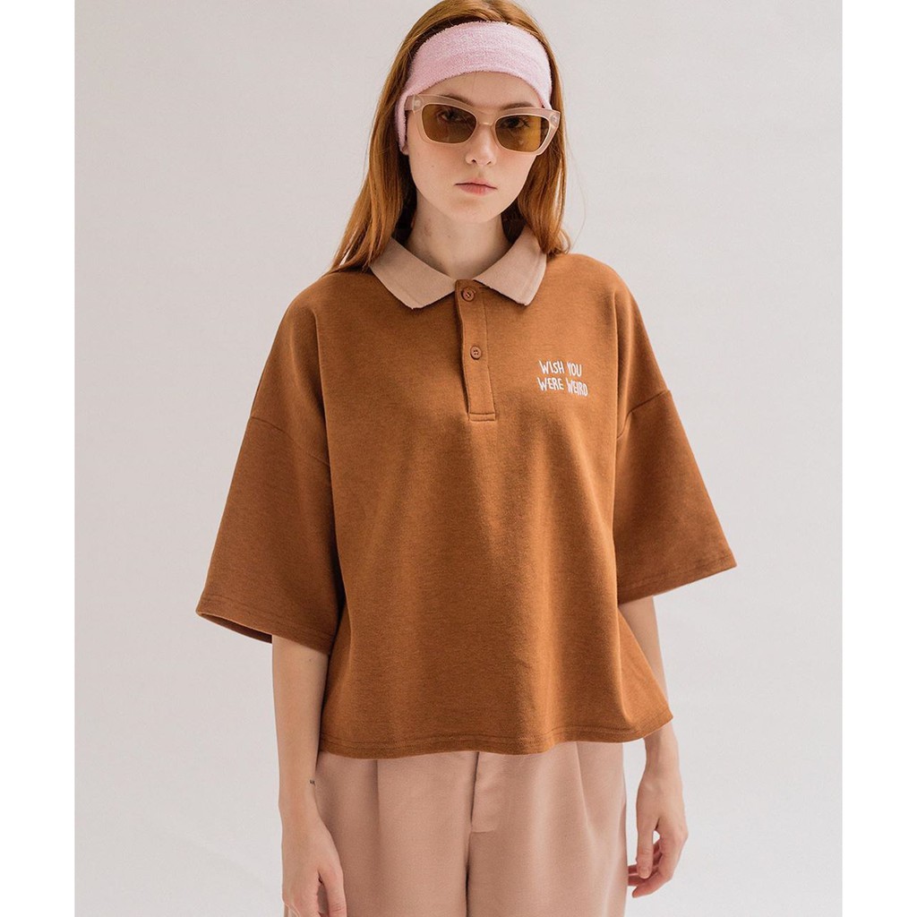 [Mã FATHANG5 giảm 10K đơn 50K] WEIRD CROP SWEATER - Freesize