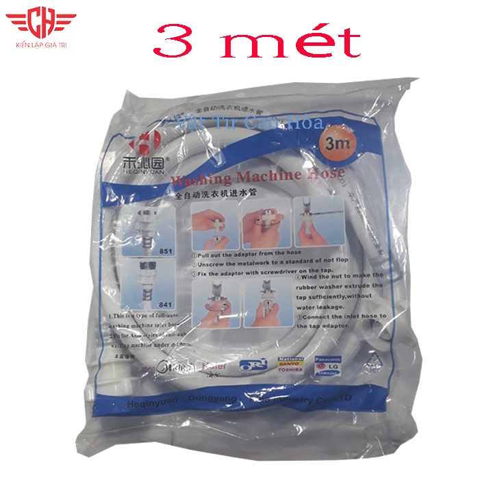 Dây cấp nước máy giặt đa năng 1,5m -2m -3m tốt