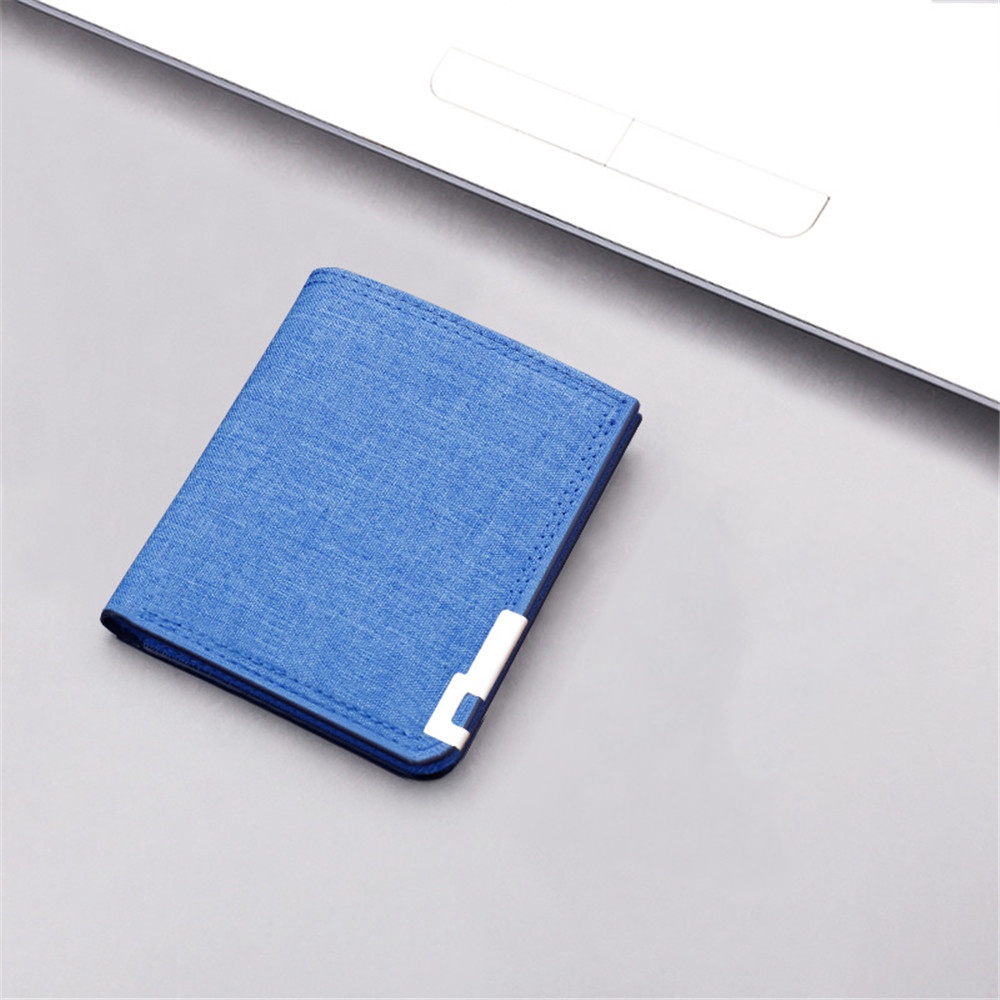 Ví Đựng Tiền Mini Bằng Vải Canvas Có Khóa Kéo Thời Trang Dành Cho Nam