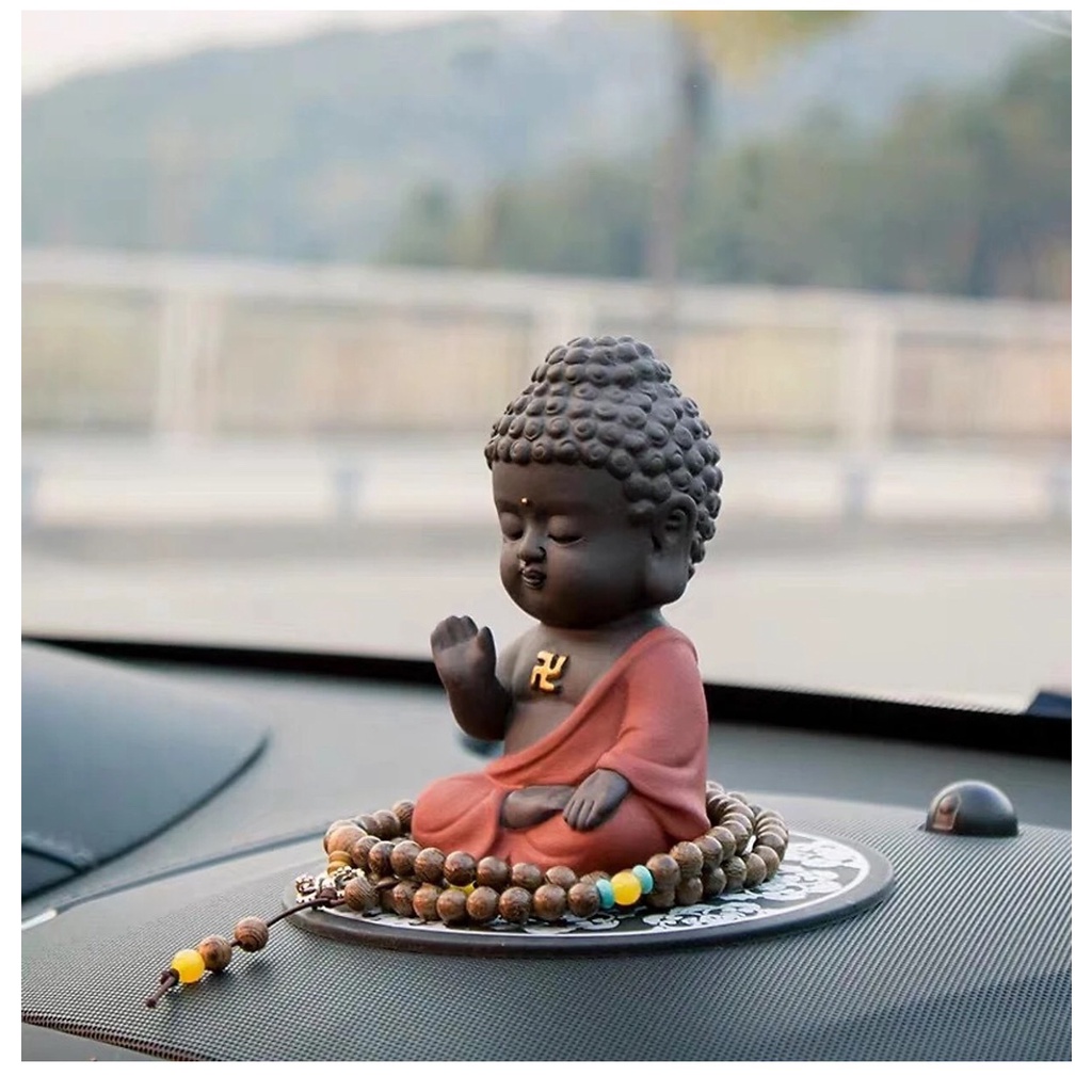 Tượng phật thích ca mẫu ni chuỗi tràng hạt để taplo oto
