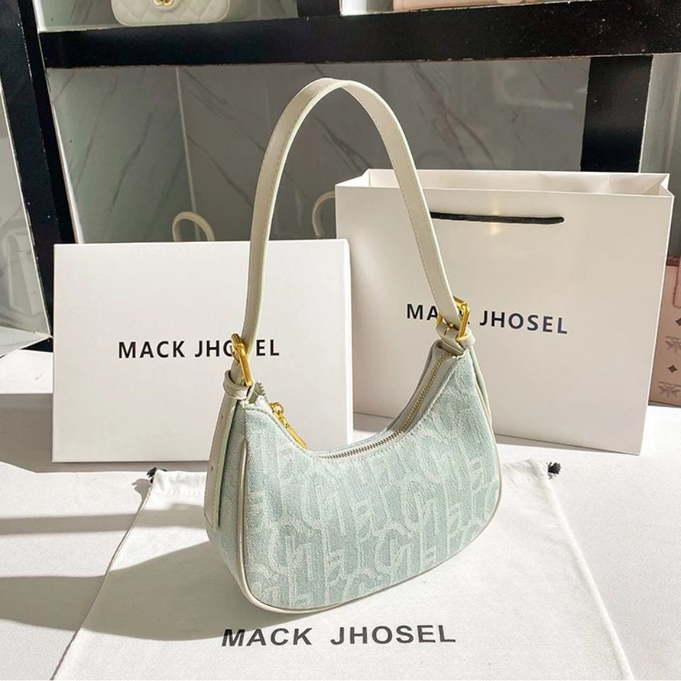 Túi đeo dưới cánh tay Chất Liệu Canvas Và Pu Phong Cách Retro Thời Trang Cho Nữ 2022