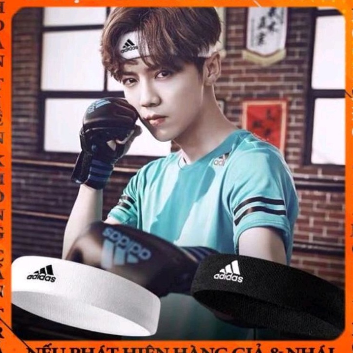 Băng đô thể thao adidas thấm hút mồ hôi sợi cotong nam nữ đều dùng được