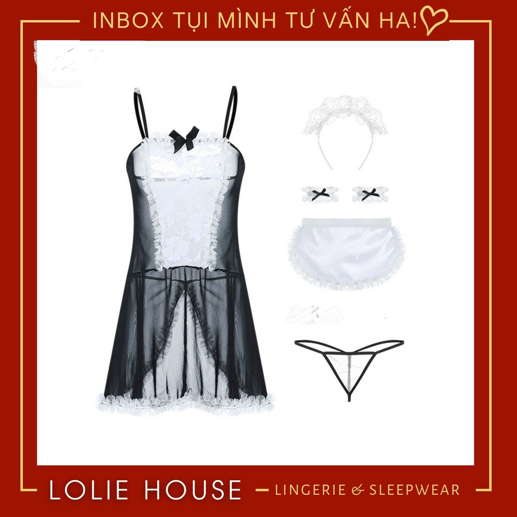 Cosplay hầu gái sexy anime maid cute Váy đầm ngủ cosplay cô hầu gái gợi cảm LOLIE HOUSE - CP39