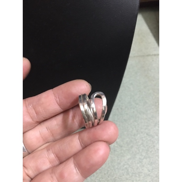 Nhẫn bạc kiểu dạng thủ công si tuyển Nhật