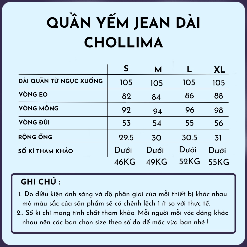 Quần yếm jeans dài Chollima gài cúc ống YJ003 phong cách hàn quốc