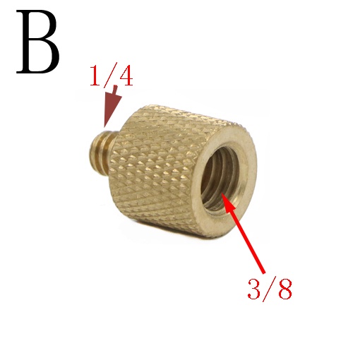 Bộ Ốc Vít Chuyển Đổi 1/4" Sang 3/8" Gắn Giá Đỡ Đèn Flash Máy Ảnh