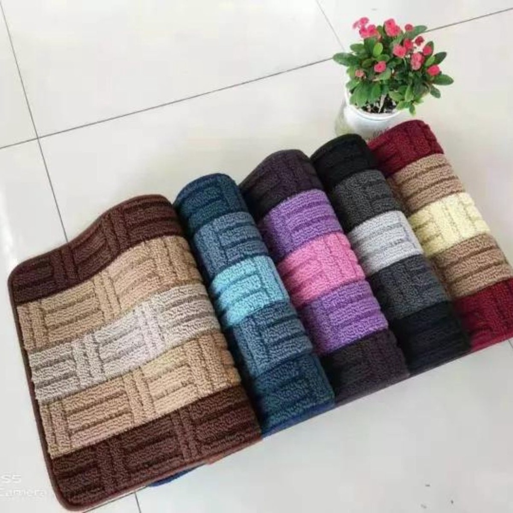 Thảm chùi chân mặt len, thảm lau chân chất liệu len cao cấp chống trơn trượt