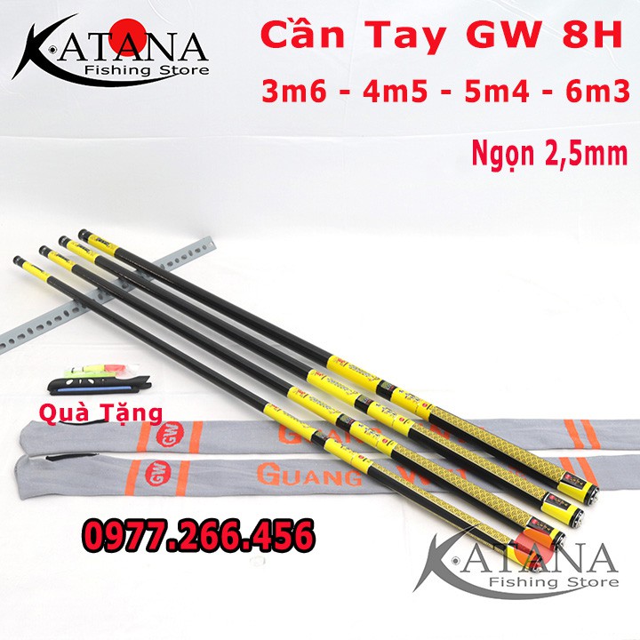 Cần Câu Tay 8H GW 3m6 4m5 5m4 6m3