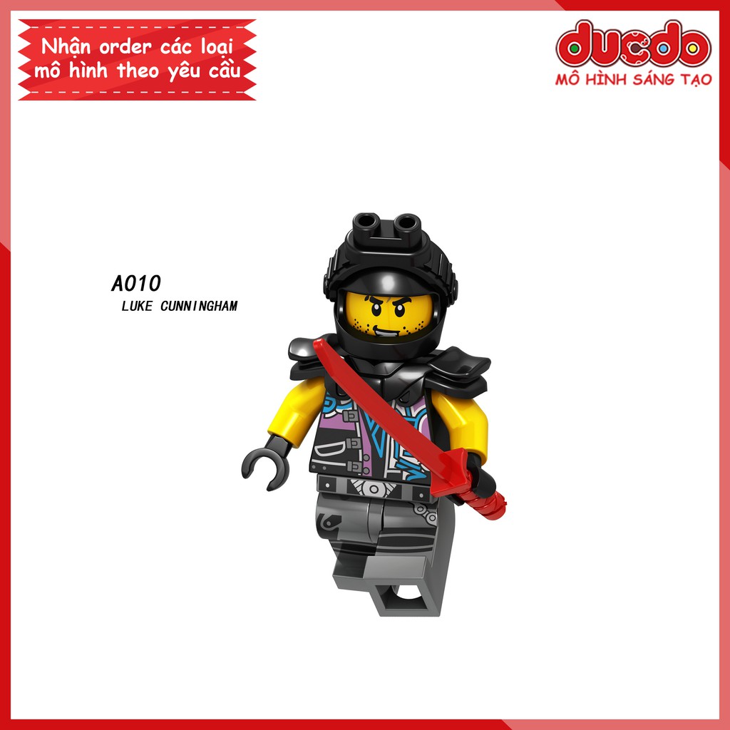 Minifigures các nhân vật trong Ninjago mới nhất tuyệt đẹp - Đồ chơi Lắp ghép Xếp hình Mini Ninja Mô hình LeLe A009-A016