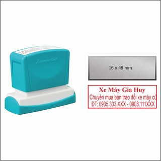 Khắc dấu nội dung 2-3 dòng con dấu Xstamper Quix Q11