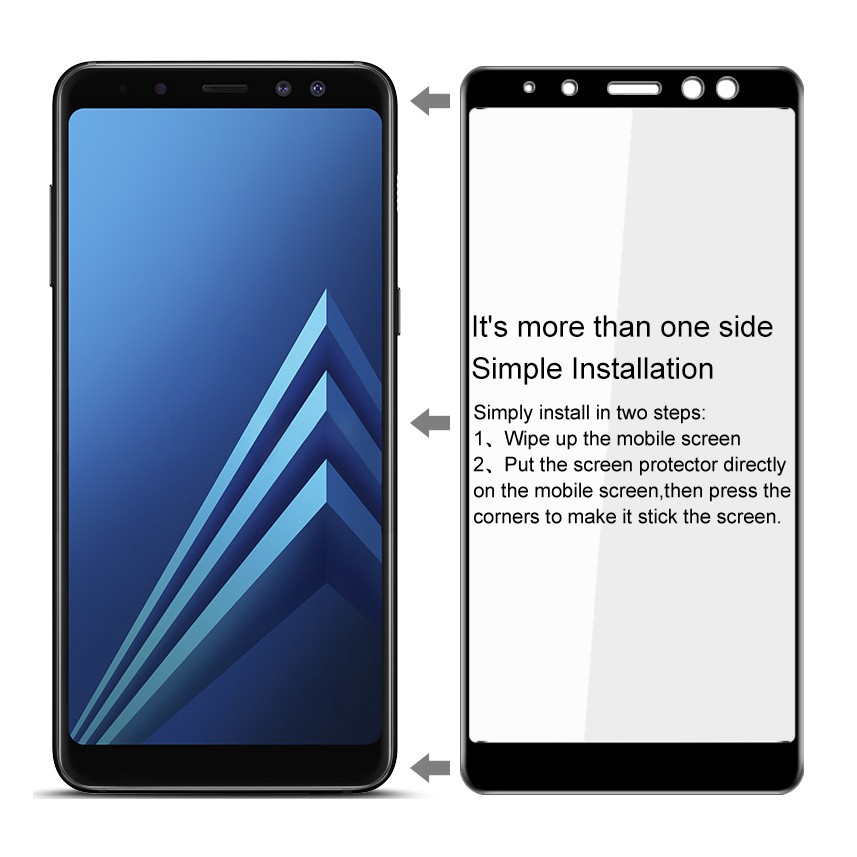 Kính cường lực bảo vệ toàn màn hình cho Samsung Galaxy A8 Plus 2018 / A8 2018