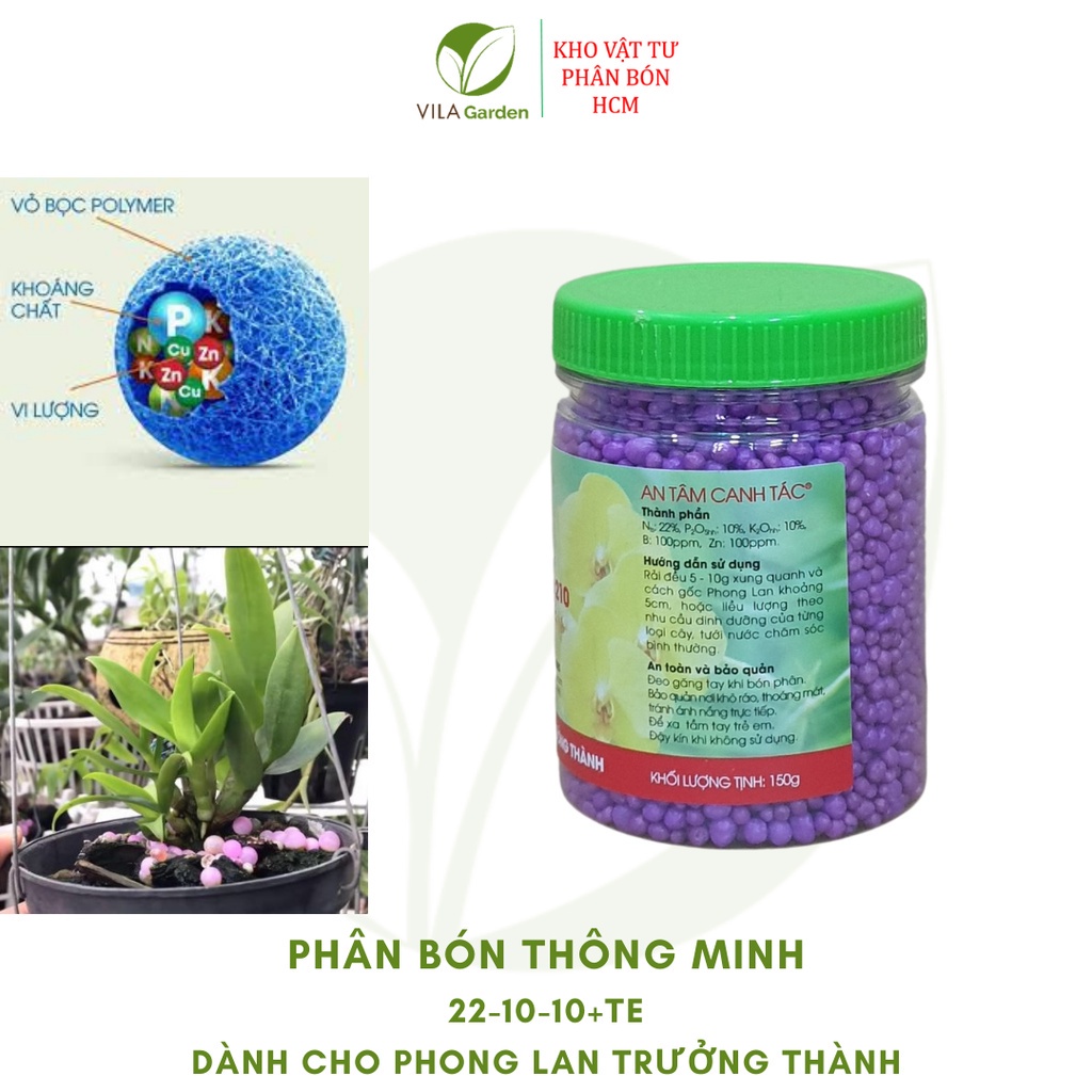 Phân Tan Chậm RYNAN FLOWERMATE 210 lọ 150g, Phân Bón Thông Minh NPK 22-10-10+TE