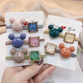 Dây buộc tóc hình chuột Mickey thiết kế dễ thương dành cho nữ