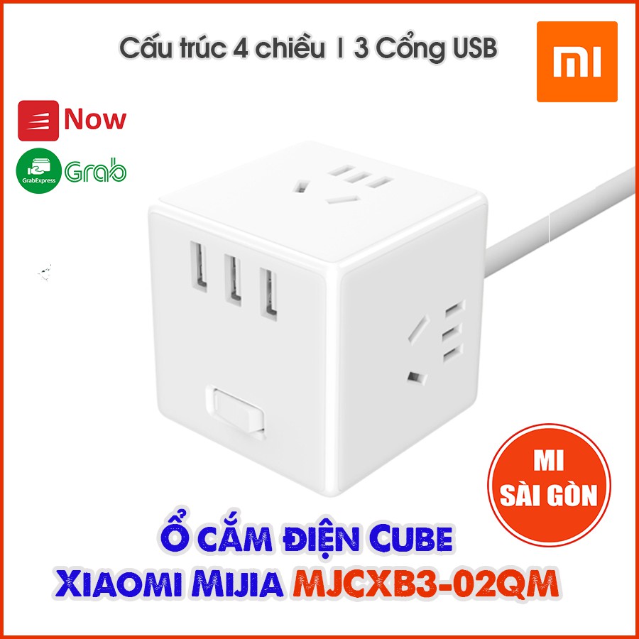 Ổ cắm Xiaomi Mi Power Strip 6 cổng 3 USB / Ổ cắm Cube Xiaomi Mijia