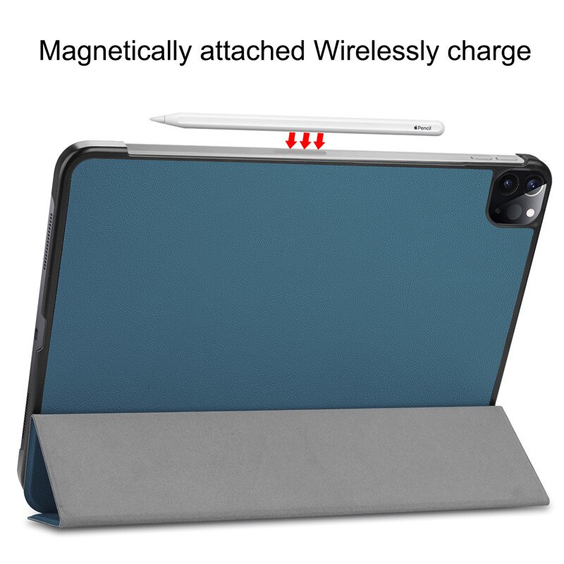 Bao da máy tính bảng nắp gập nam châm tự động tắt mở màn hình thông minh thích hợp cho iPAD PRO 11 12 .9 iNCH 2021 M1