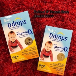  Baby Ddrops vitamin D3 Mỹ