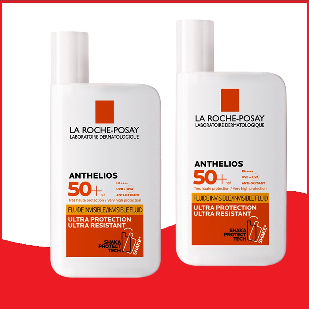 [ Giảm 50% ] Kem chống nắng dạng sữa lỏng nhẹ không nhờn rít La Roche-Posay Anthelios Invisible Fluid SPF 50+ 50ml
