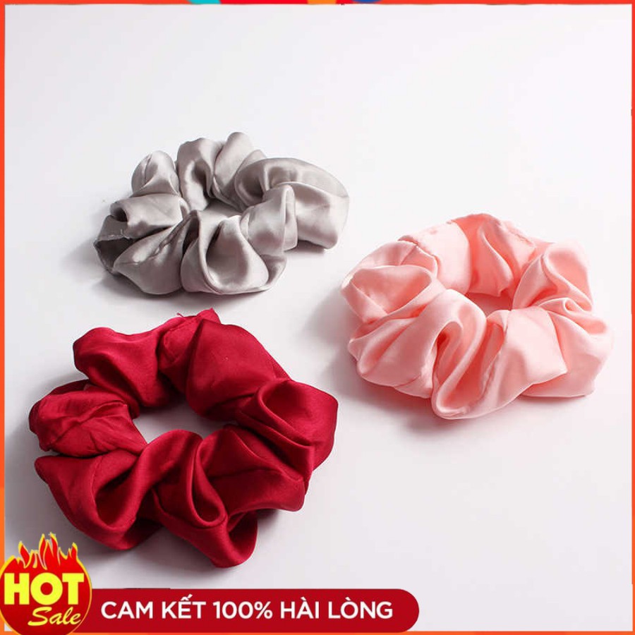 Đồ Cột Tóc Vải Scrunchies Makeup, Dây Buộc Tóc Crunchies Phụ Kiện Tóc Nữ