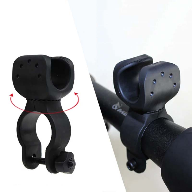 Giá Đỡ Đèn Pin - Dụng Cụ Hỗ Trợ Kẹp Đèn Pin Gắn Ghi Đông Xe Đạp Tiện Lợi