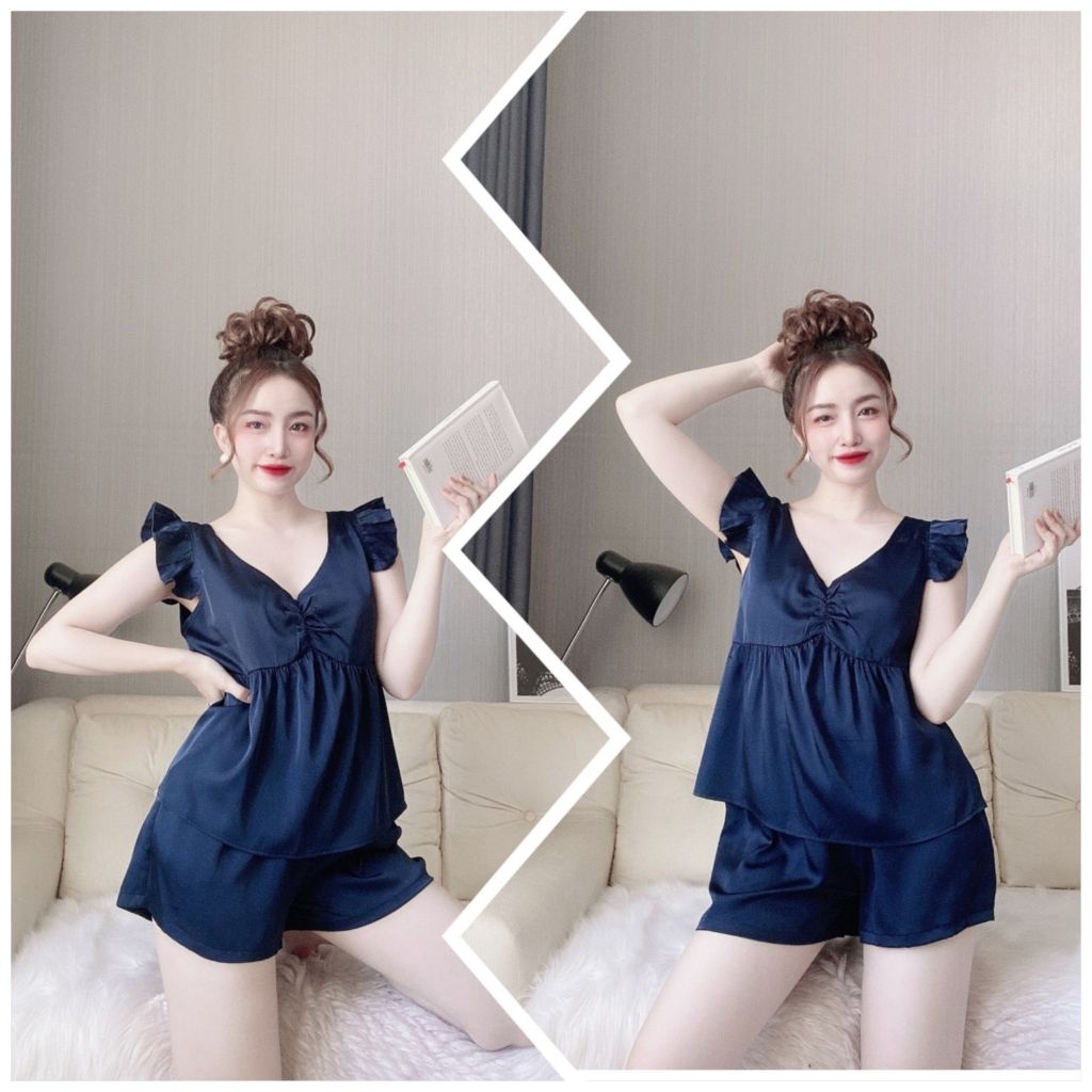 Đồ Ngủ Nữ Bigsize - Đồ Ngủ Sexy lụa Satin cao cấp mềm mại xinh xắn