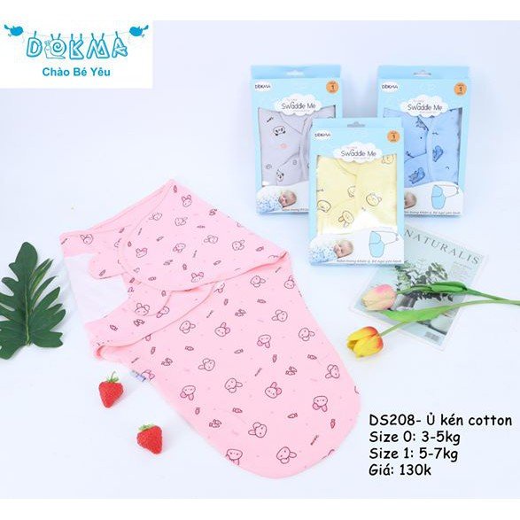 Ủ Kén Cotton Cao Cấp Dokma Cho Bé Yêu Ngon Giấc