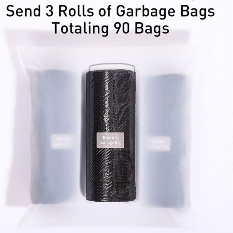 [Chính hãng-Sẵn] Túi chứa đồ tiện dụng gắn lưng ghế trên xe hơi Baseus Large Garbage Bag_LV729 - New 100%