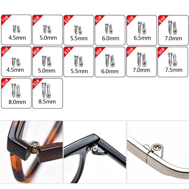 Bộ Dụng Cụ Sửa Chữa Mắt Kính Với Ốc Vít Và Dụng Cụ Lắp Đặt Cho Người Mới Bắt Đầu