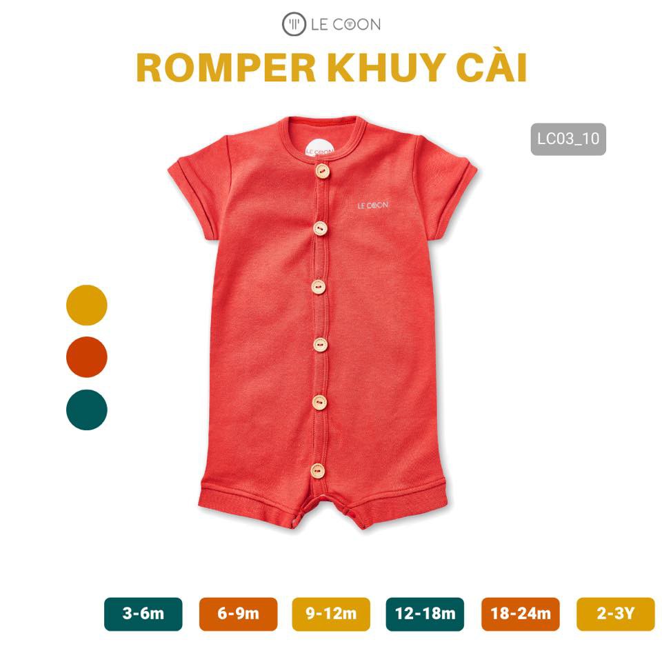 LE COON | Bộ Romper Khuy Cài | COMFY | 3 tháng-3 tuổi