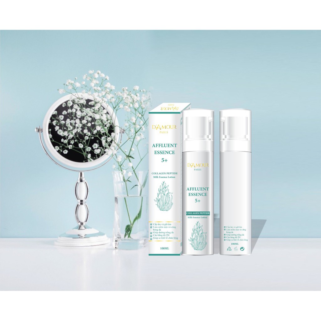 Xịt dưỡng da cấp, giữ ẩm AFFLUENT ESSENCE 5+ (100ml) D'Amour Paris - HA(Loại 1), PHA, AHA... | BigBuy360 - bigbuy360.vn