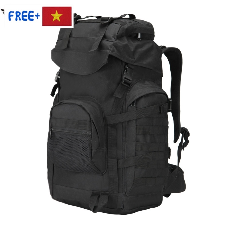 Ba lô leo núi chống nước họa tiết rằn ri dung tích 50L