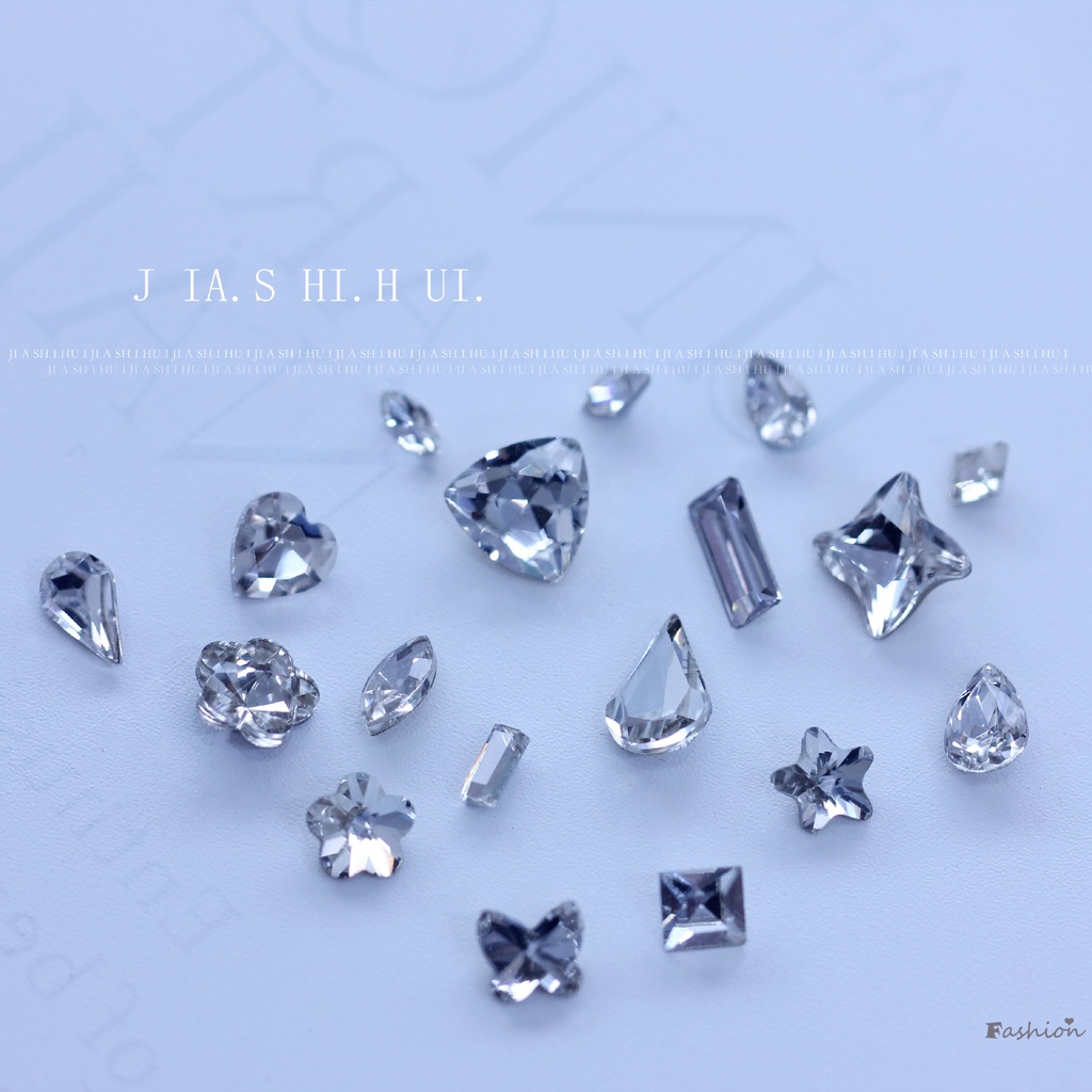 Bán Sỉ mei jia Zulan Phụ Kiện Trang Sức Móng Tay DIY Hình Hoa Trắng Ngôi Sao jian di Zulan Nổi Bật shan Zulan