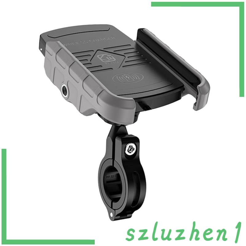 [Hi-tech] Motorcycle 15W Qi Cell Phone Holder for 3.5-6.5 inch Cellphones