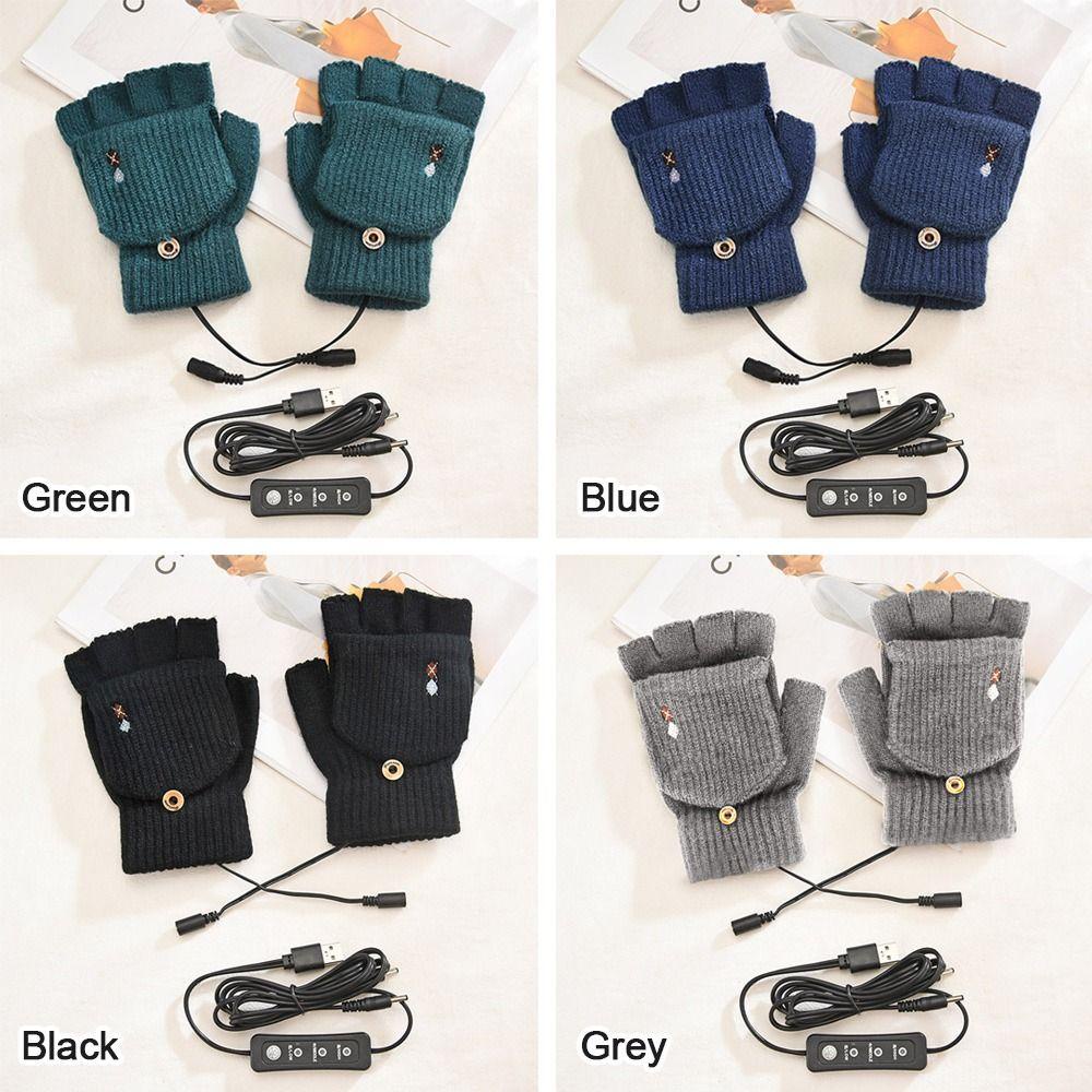 Đôi Găng Tay Giữ Ấm Bằng Điện 2 Mặt Có Thể Điều Chỉnh Nhiệt Độ