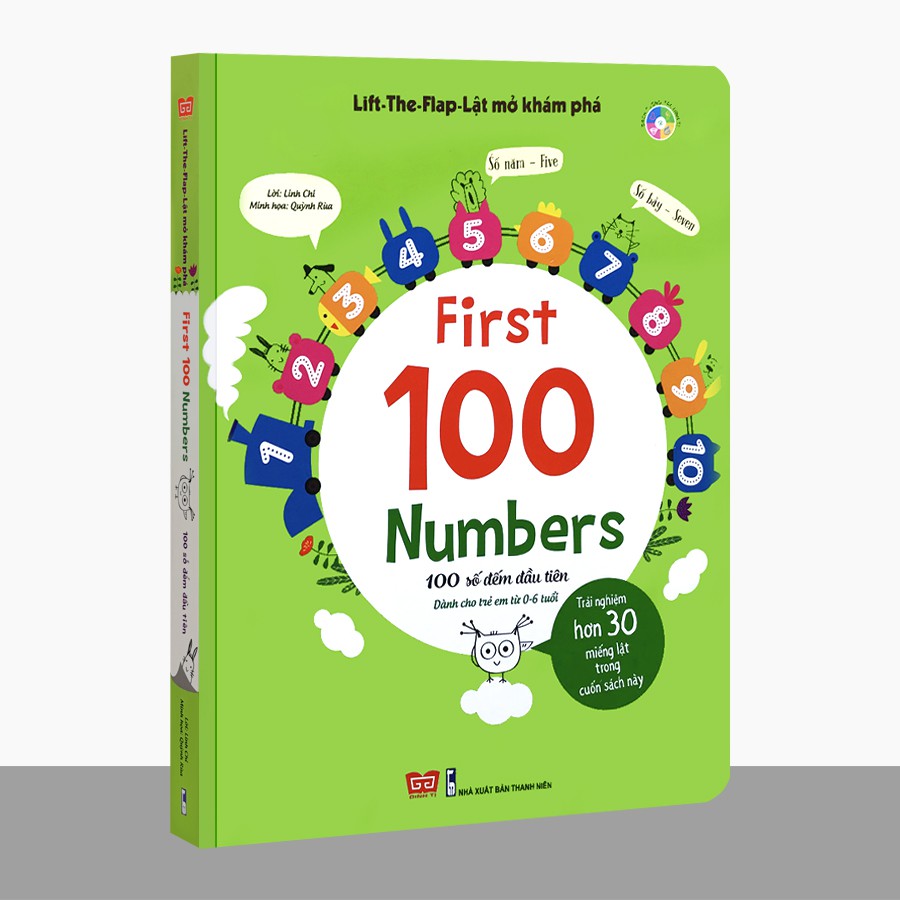 Sách - Lift The Flap - First 100 Numbers - 100 số đếm đầu tiên