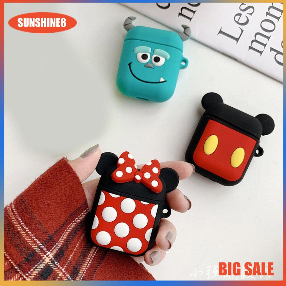 【SUN】Headphone Cases For Airpods1/2 Cartoon Silicone Wireless Earphone Skin