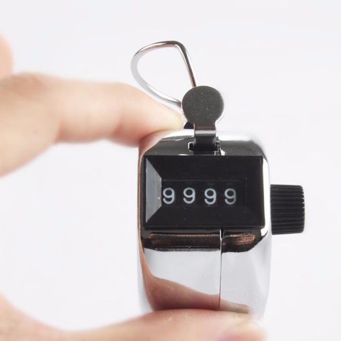 Đồng hồ kim loại nhỏ gọn dùng để đo số lần đánh golf tiện dụng